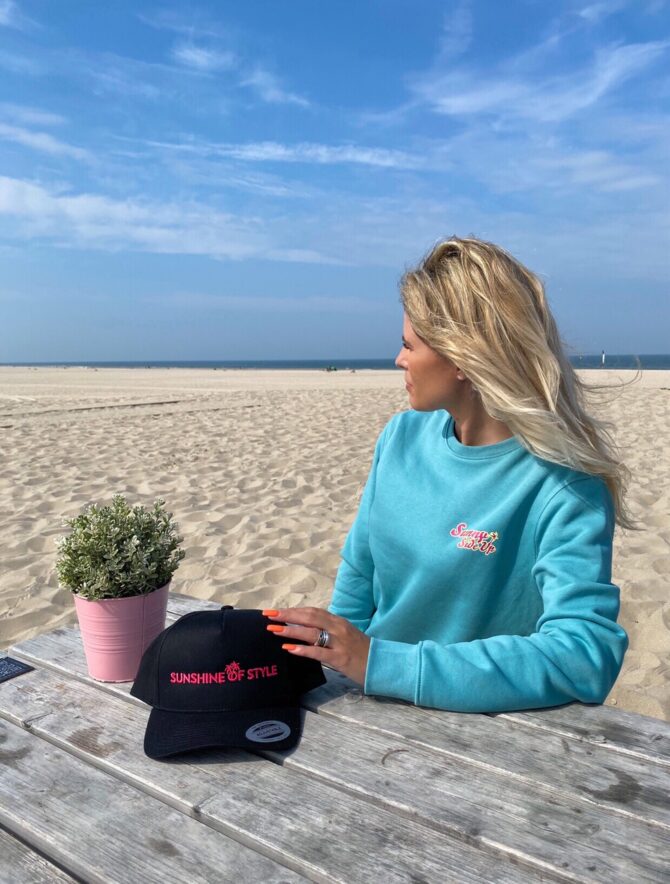 Crewneck Sunny Side Up met ronde hal